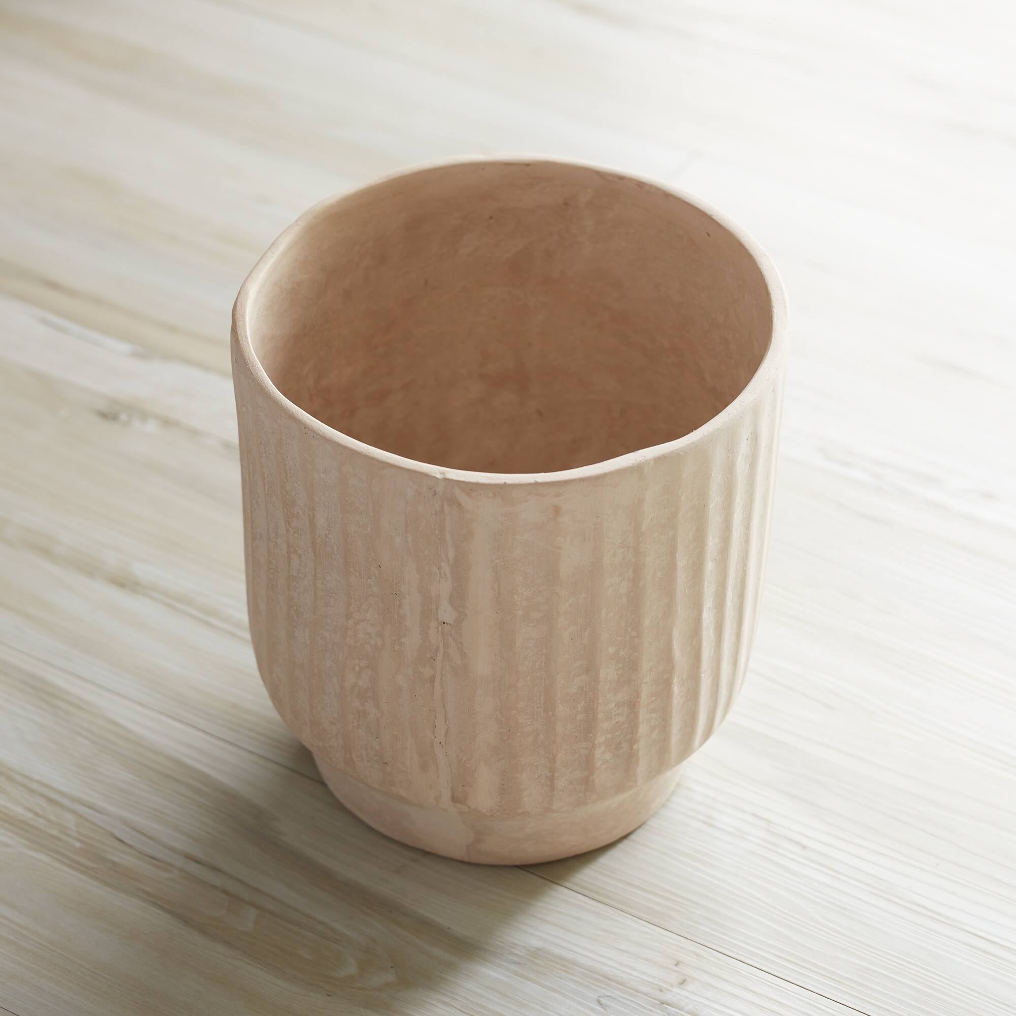 7.75" Recycled Paper Chalk Vase